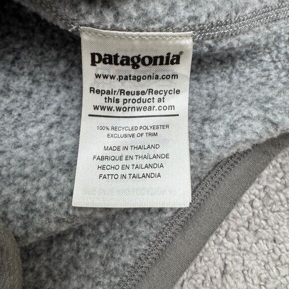 Patagonia Better Sweater 1/4 Zip Fleece Jacket Women XS Gray Outdoor Hiking Camp - Picture 8 of 14